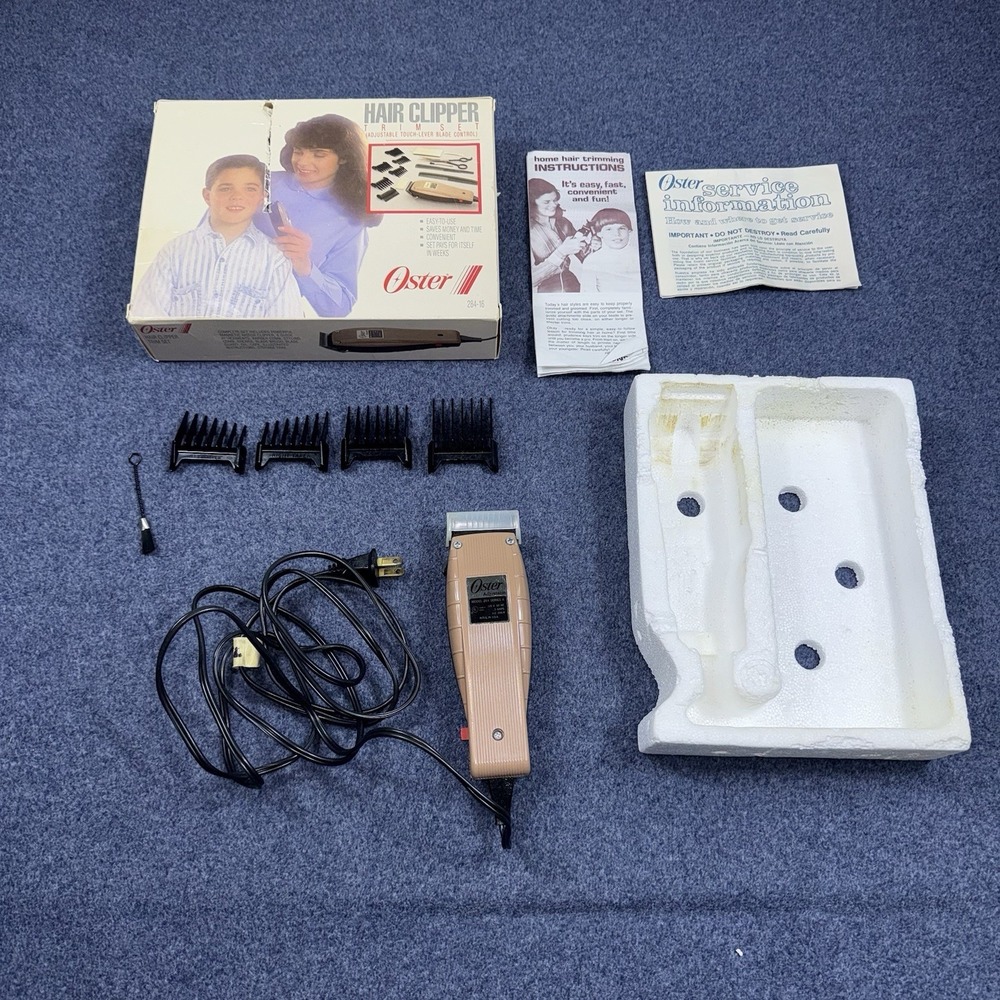 Vintage Oster Adjustable Clipper Model 284 Series A Barber Hair Trimmers WORKS